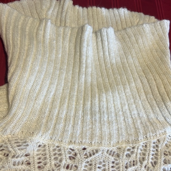 Roz & Ali Women’s sweater - cream and silver glitter - Picture 7 of 11
